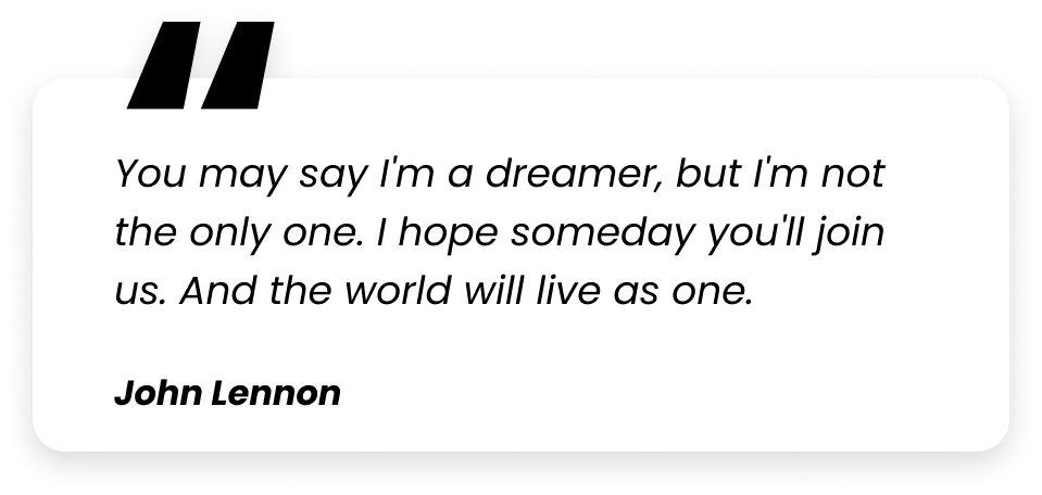 Inspirational quote card